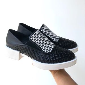 H Williams | Roebling Leather Flat Loafers